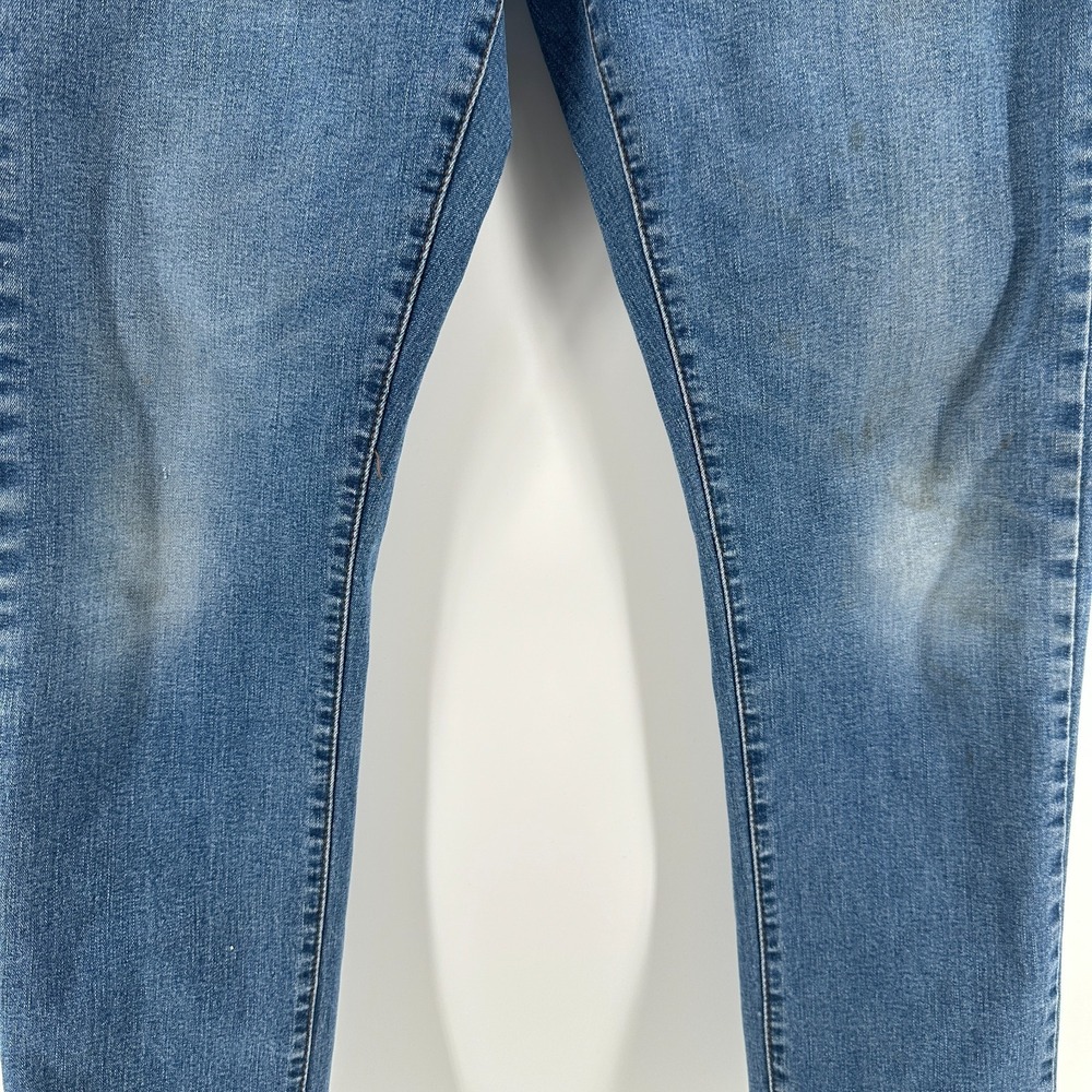 Izod‎ Jeans Mens Blue Denim Skinny 5-Pocket Low Rise Stretch Comfort Everyday - Picture 4 of 9
